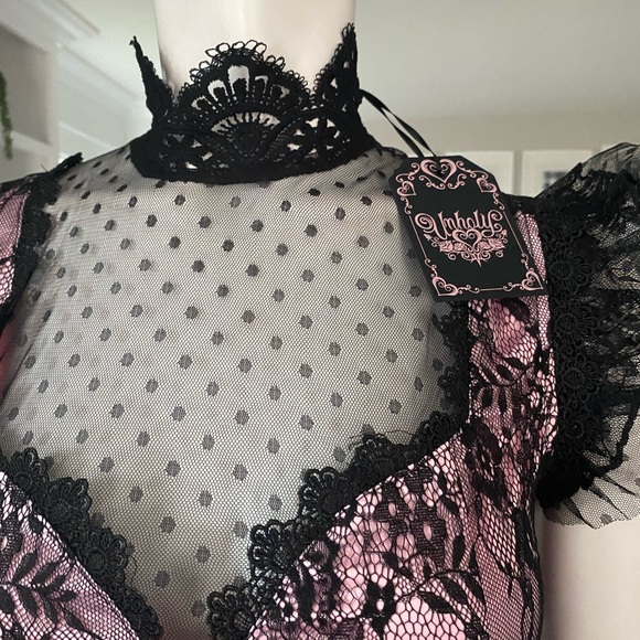 DollsKill | NWT’s unholy black lace gothic grunge dress - Picture 4 of 11